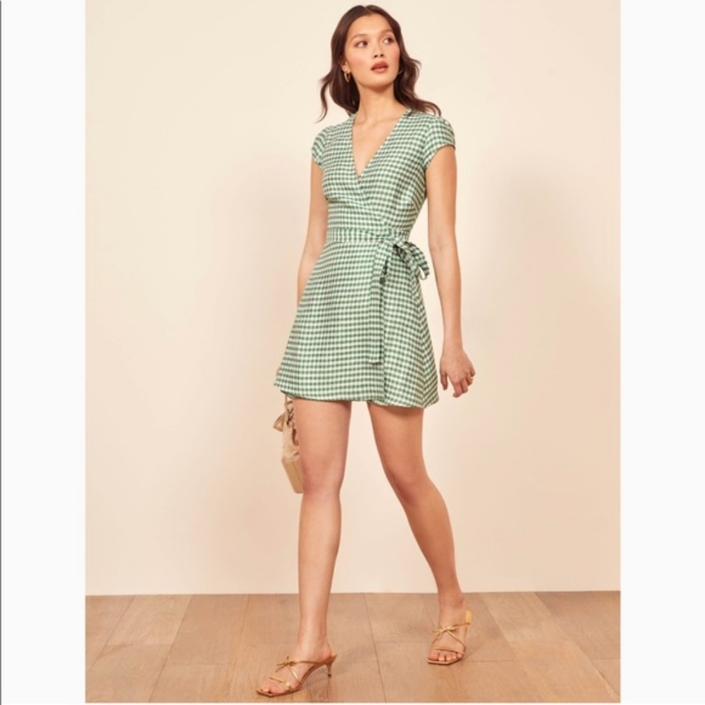Reformation Rodin Dress in Palms, size XS